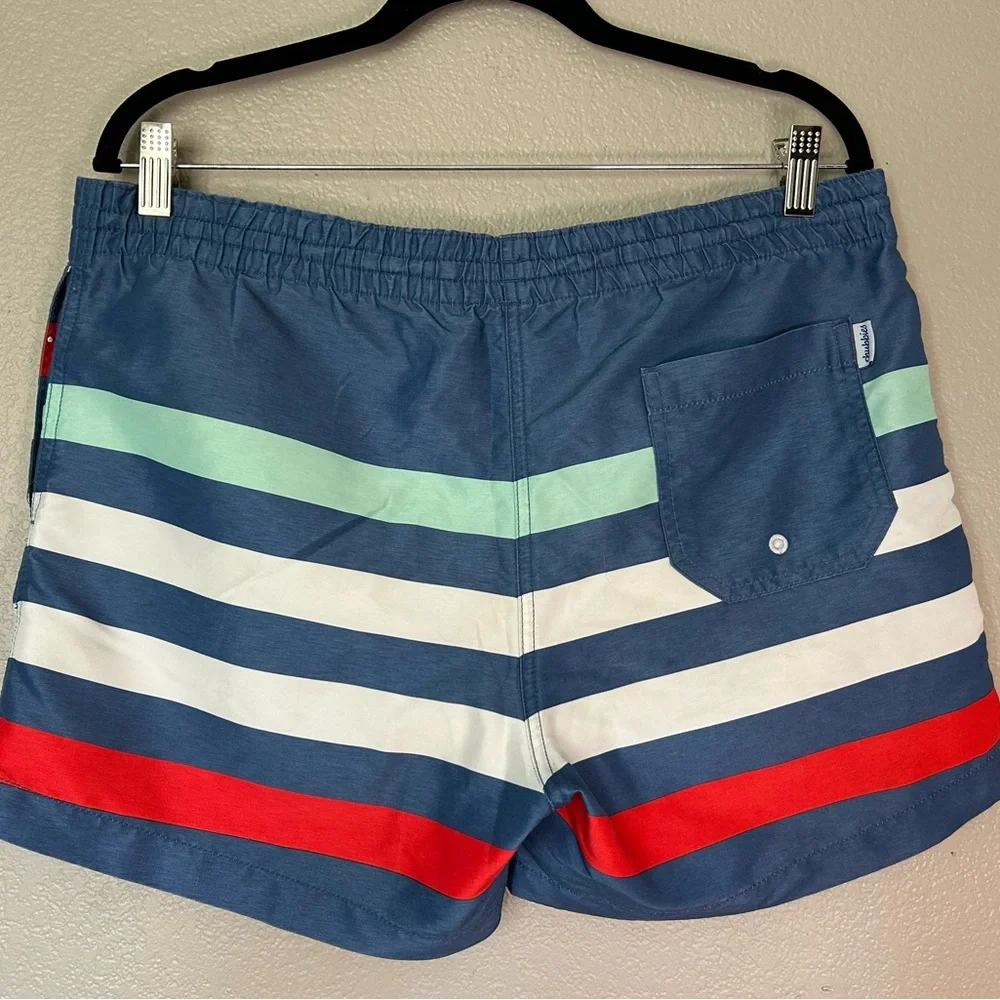 Chubbies 'Me Likey The Stripey' Shortie Classic Swim Trunks Made in USA  Men's M